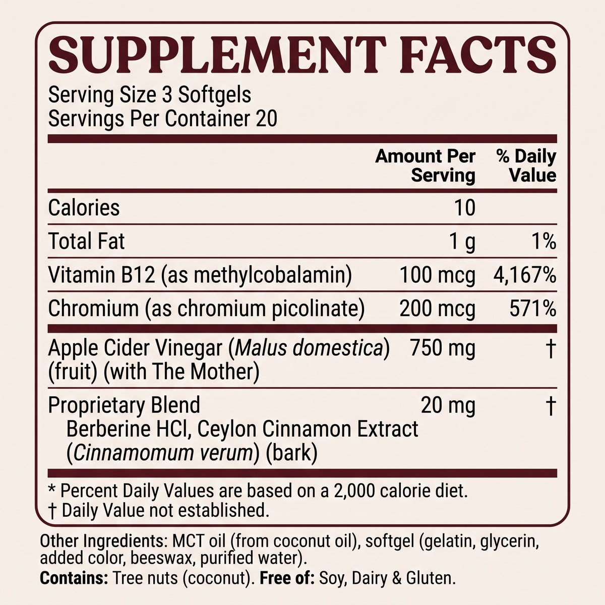 Apple Cider Vinegar Softgels